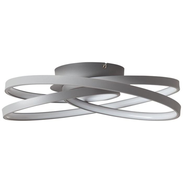 Plafonnier gris design, Milou, 40W, 3000K LED