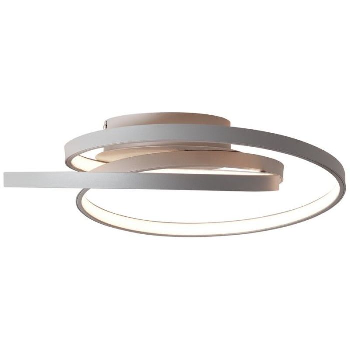 Plafonnier gris design, Milou, 40W, 3000K LED