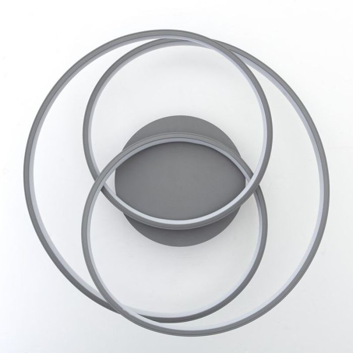 Plafonnier gris design, Milou, 40W, 3000K LED
