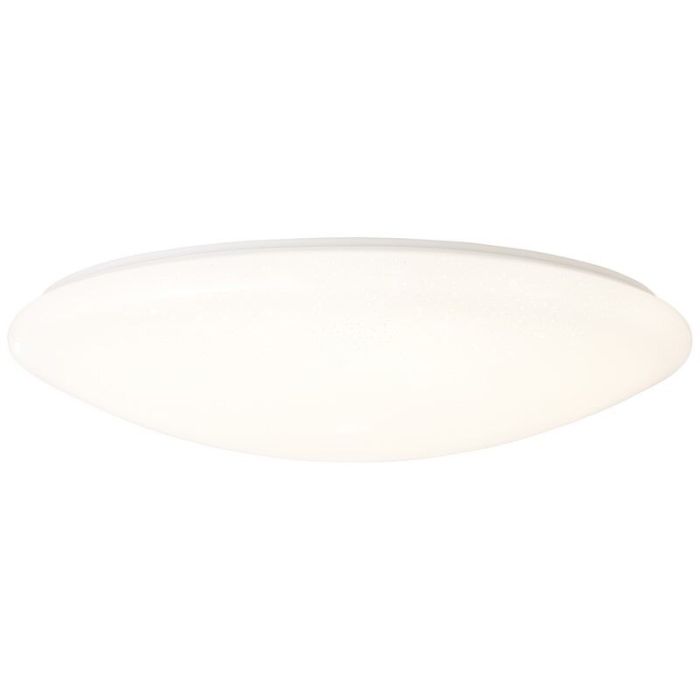 Plafonnier blanc design, Djalissa, 60W, blanc chaud à froid réglable LED, avec télécommande