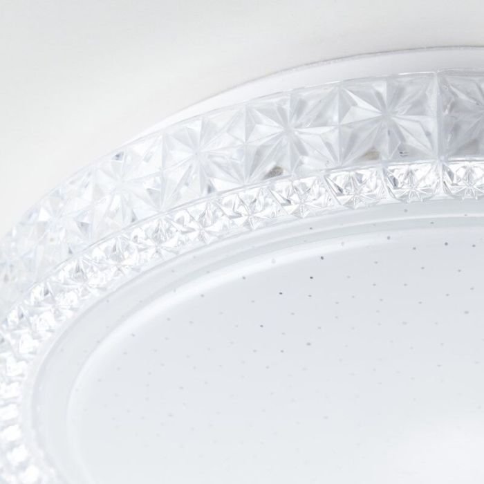 Lampe plafond blanche moderne, Baki, 12W, 3000K LED