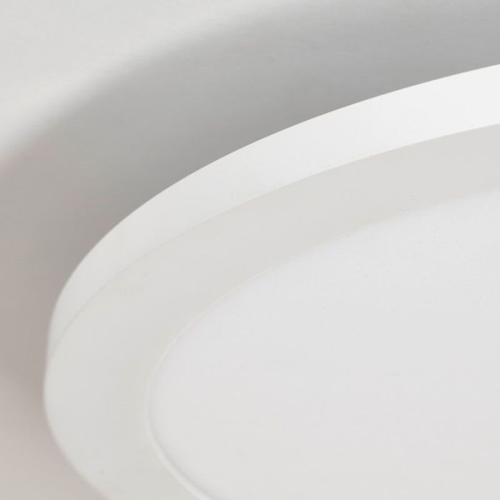 Lampe plafond blanche moderne, Bonny, 24W, couleur réglable LED, avec télécommande