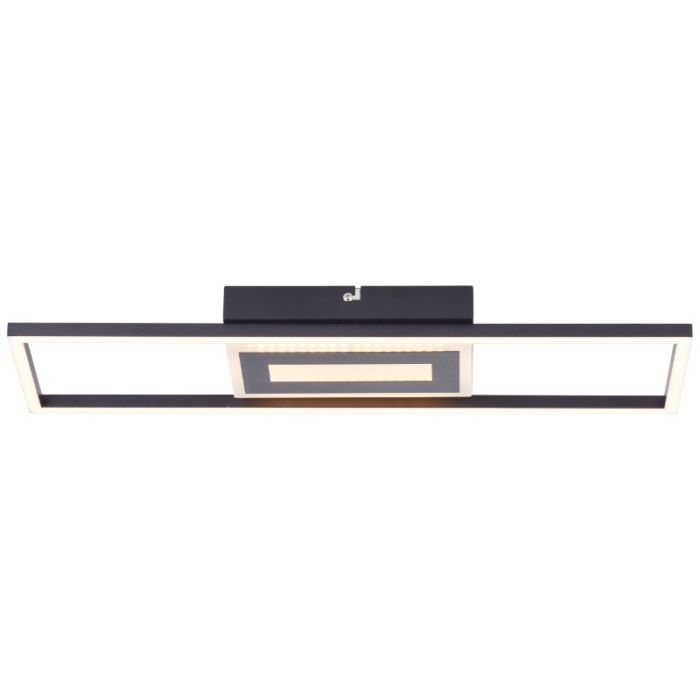 Plafonnier noir design, Wahiba, 24W, 3000K LED