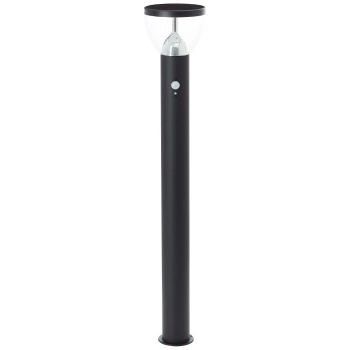 Lampadaire extérieur solaire noir moderne, Saar, 3W, 3000K LED, IP44