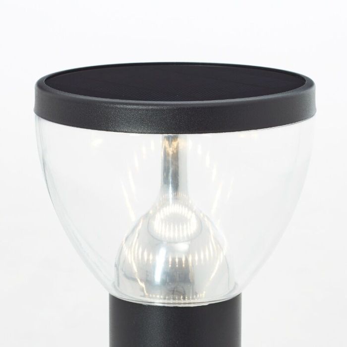 Lampadaire extérieur solaire noir moderne, Saar, 3W, 3000K LED, IP44