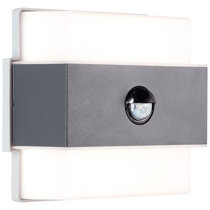 Applique extérieur avec détecteur de mouvement anthracite moderne, Birol, 7,5W, 4000K LED, IP44