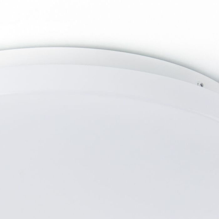 Lampe plafond blanche en plastique, Julie, 18W, 3000K LED