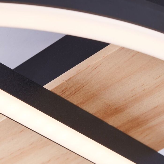 Lampe plafond marronne design, Konrad, 20W, 3000K LED