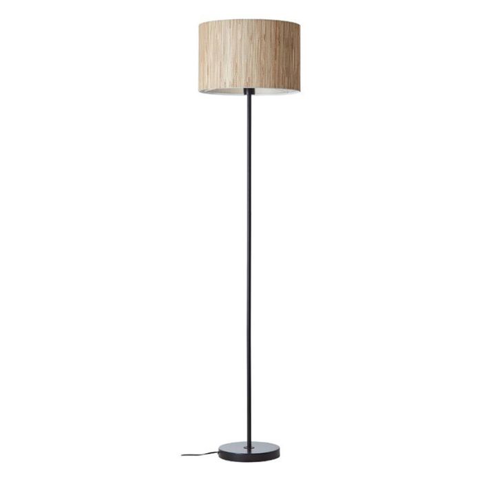 Lampadaire beige rustique, Wenda, avec interrupteur