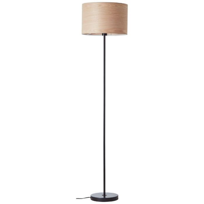 Lampadaire en bois beige, Enna, avec interrupteur