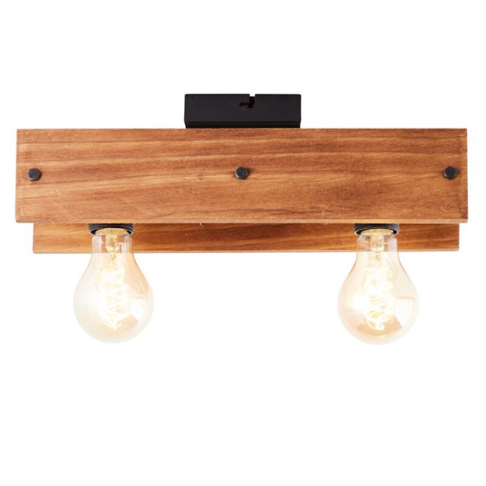 Plafonnier en bois marron, Rasha
