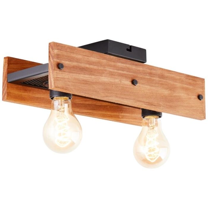 Plafonnier en bois marron, Rasha