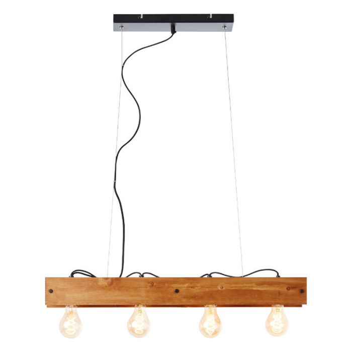 Suspension en bois marronne, Rasha