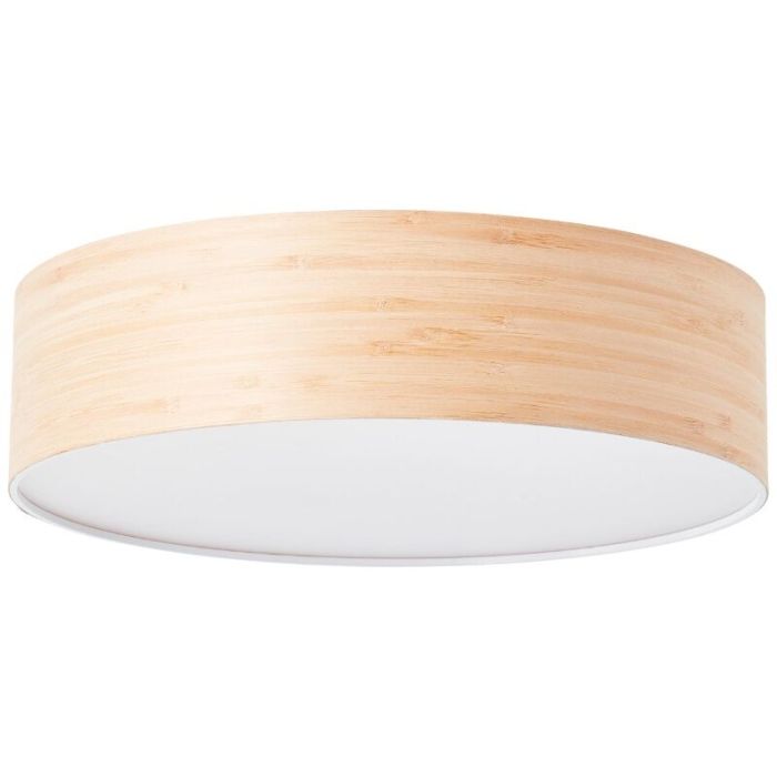 Lampe plafond en bois beige, Enna