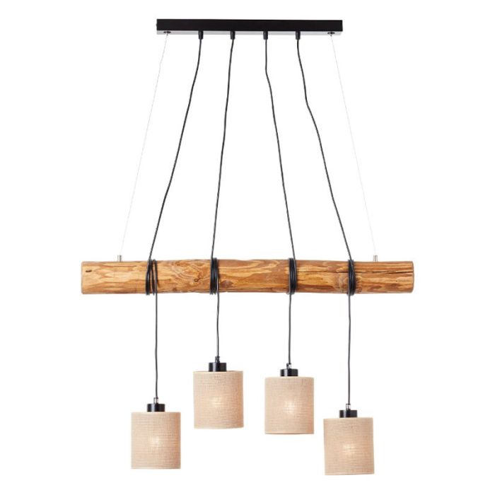 Suspension table à manger en bois marronne, Veronique