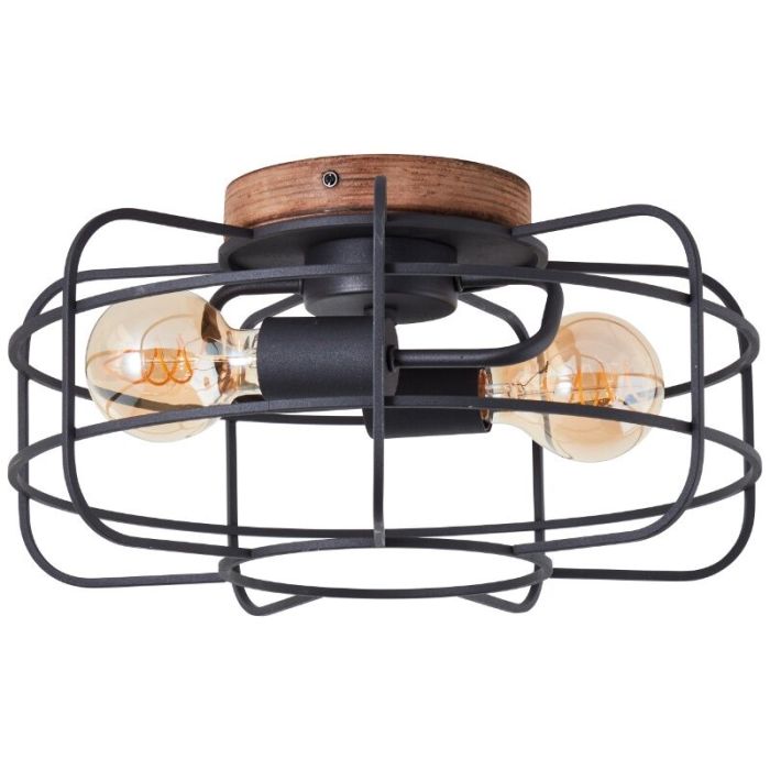 Plafonnier en bois noir, Taede