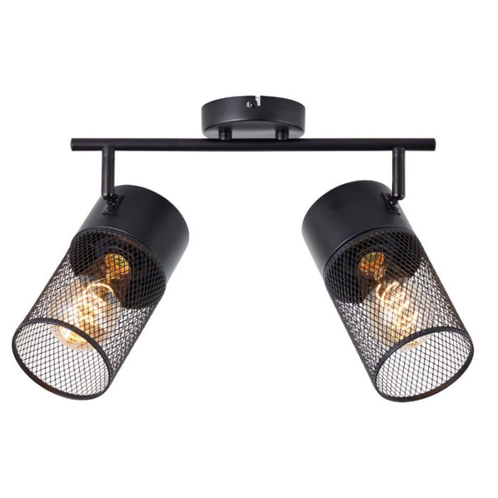Spot plafond noir industriel, Georgino