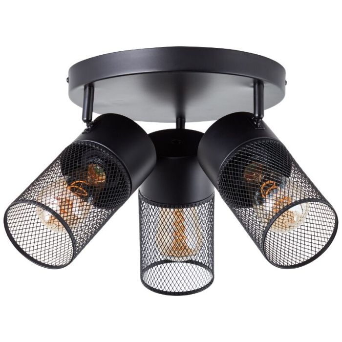 Spot plafond noir industriel, Georgino