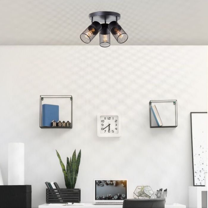 Spot plafond noir industriel, Georgino