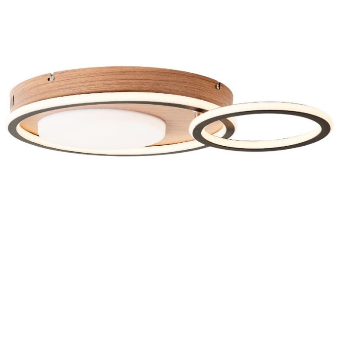 Lampe plafond noire moderne, Georgios, 48W, 3000K LED