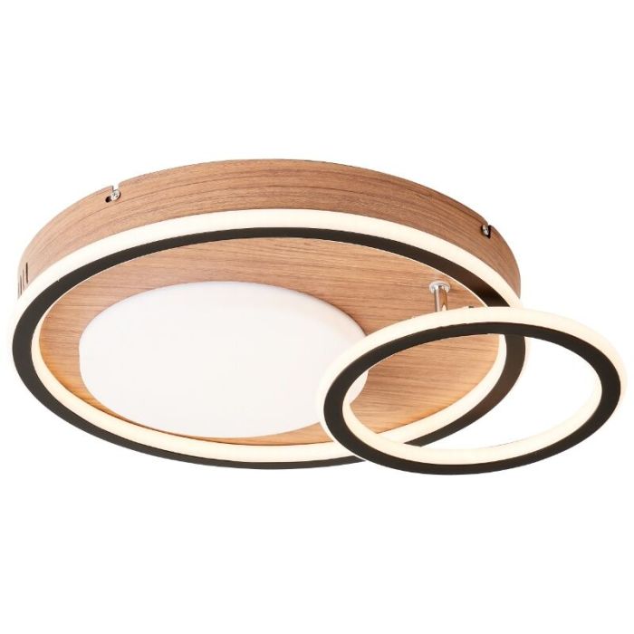 Lampe plafond noire moderne, Georgios, 48W, 3000K LED