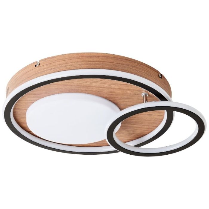 Lampe plafond noire moderne, Georgios, 48W, 3000K LED