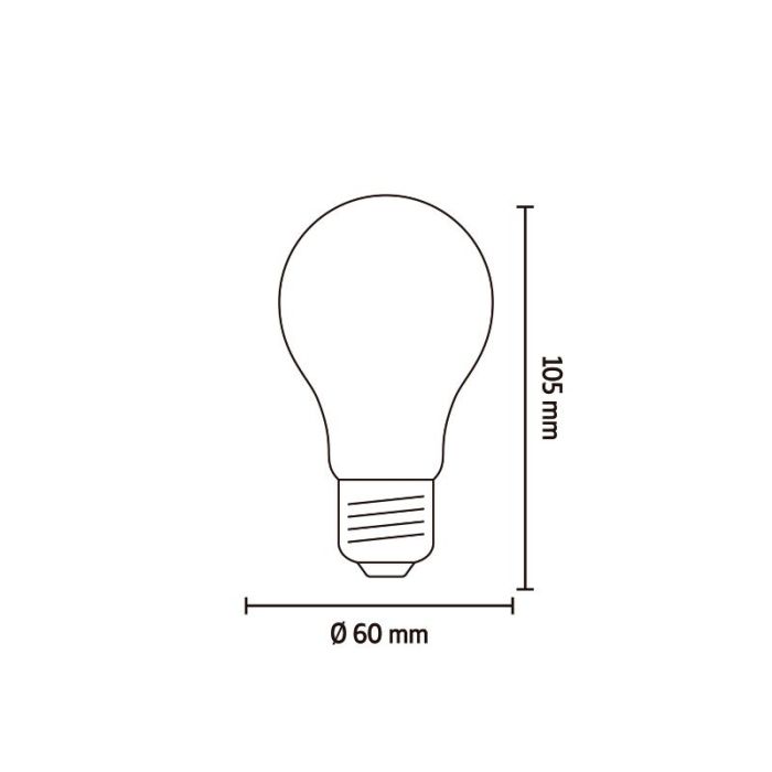 Calex ampoule filament E27 gradable 7,5W, 2700K