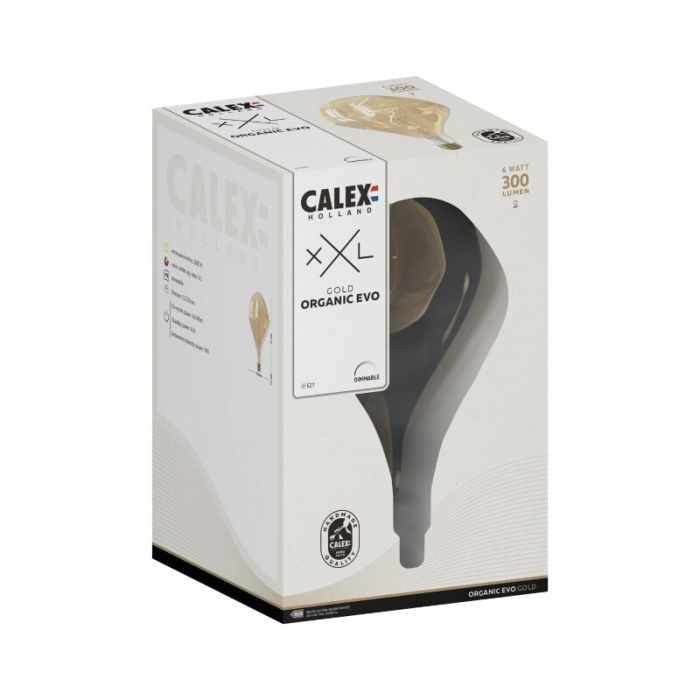 Calex ampoule filament E27 gradable ambre, 6W, 1800K