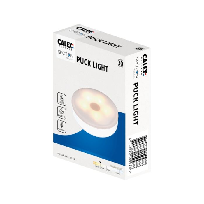 Spot adhésif blanc rechargeable Meint, 0,85W, 2700K