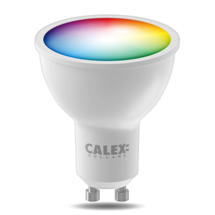Calex ampoule LED connectée GU10 4,9W, RGBW