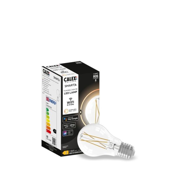 Calex ampoule LED connectée E27 7W, couleur réglable