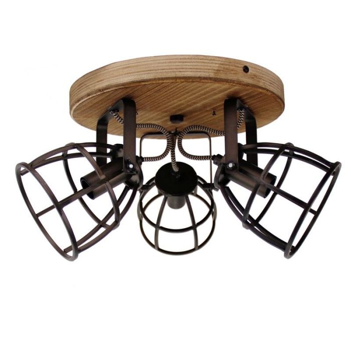 Spot plafond noir industriel, Calvin