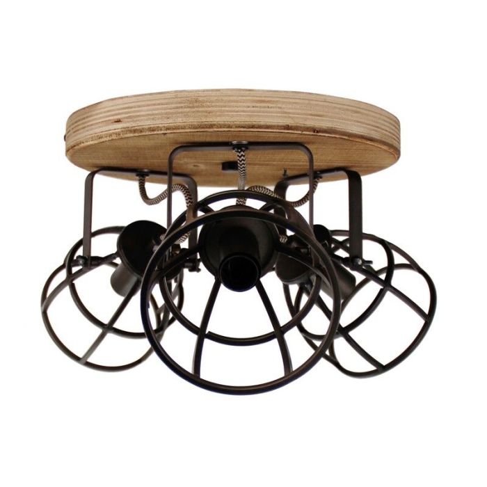 Spot plafond noir industriel, Calvin