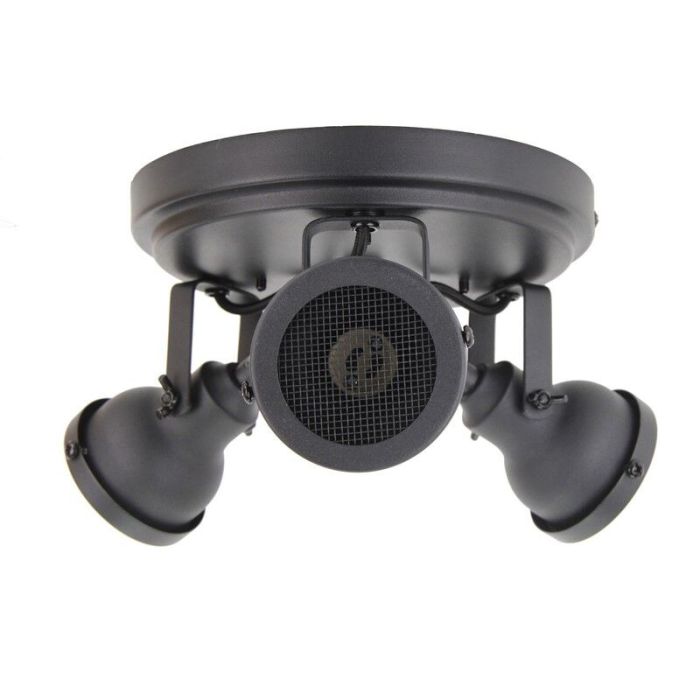 Spot plafond noir industriel, Chesney