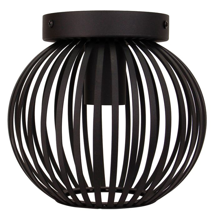 Plafonnier noir industriel, Lieve
