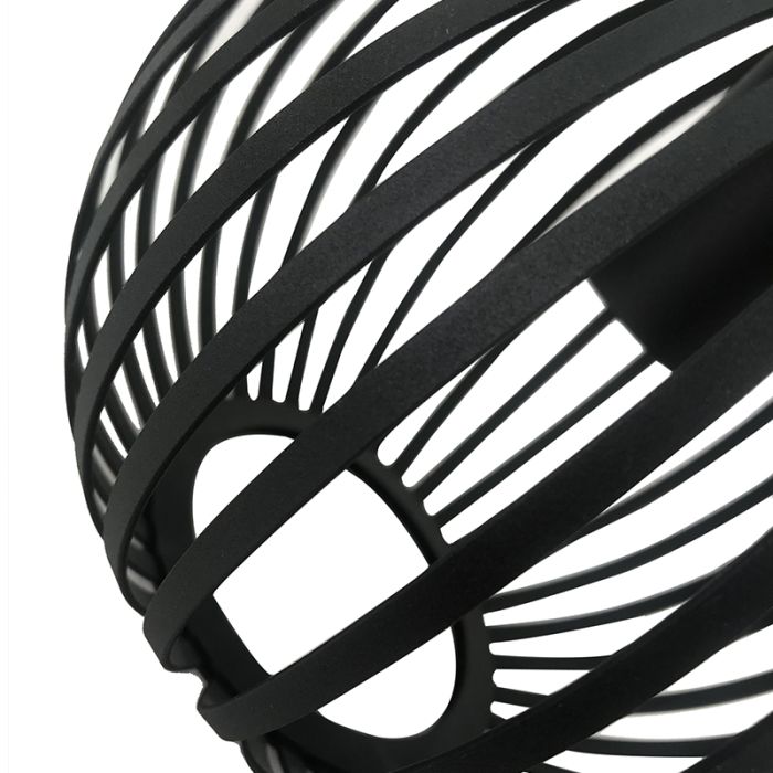 Plafonnier noir industriel, Lieve