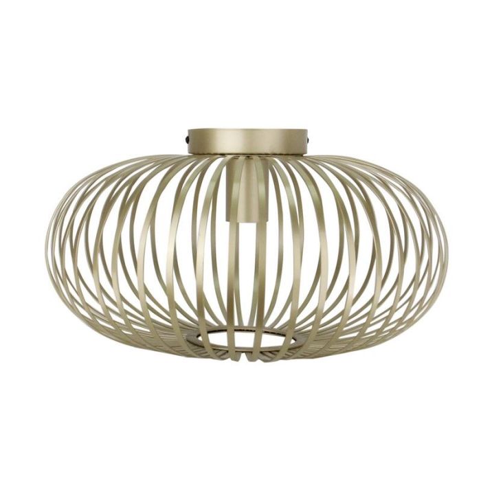 Lampe plafond dorée industrielle, Lieve