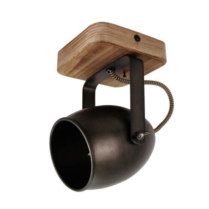 Spot plafond noir vintage, Chanice