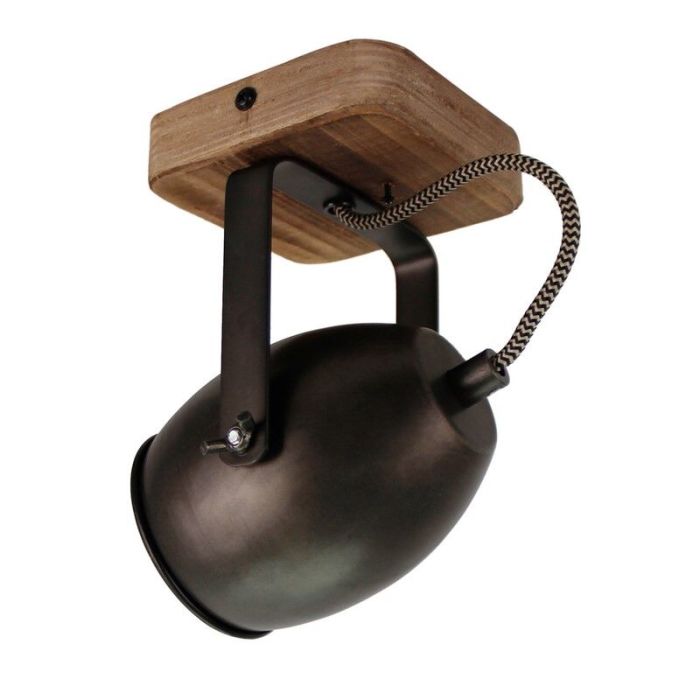 Spot plafond noir vintage, Chanice