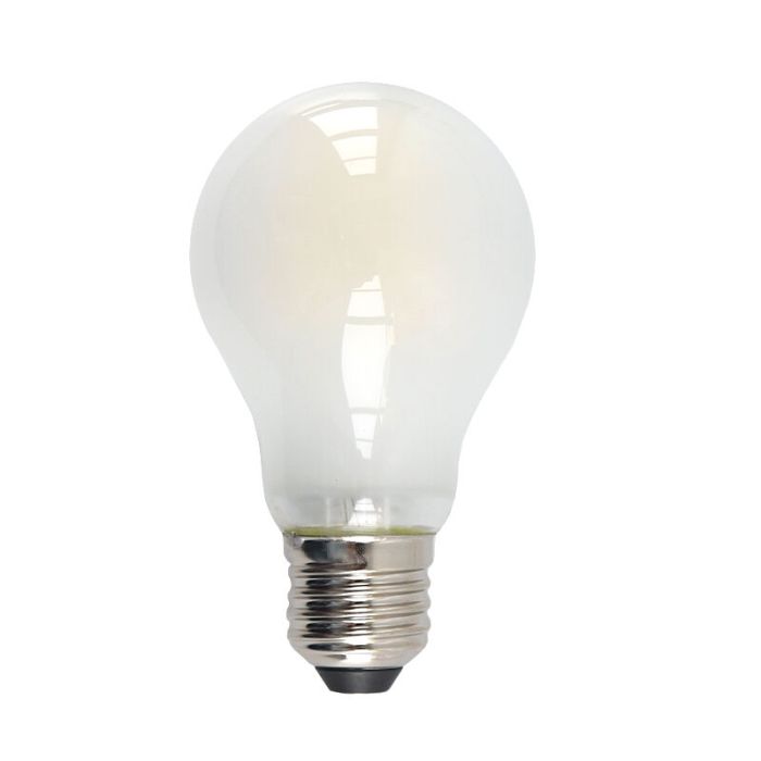 Dimmable E27 ampoule LED, A60, 5w, verre blanc, 6500k