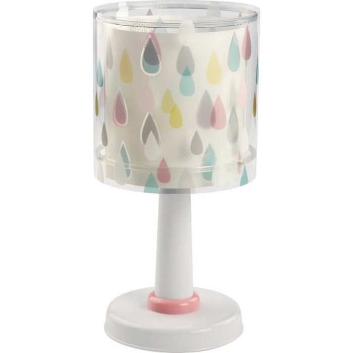 Lampe de table pour enfants en plastique multicolore, Rain, avec interrupteur