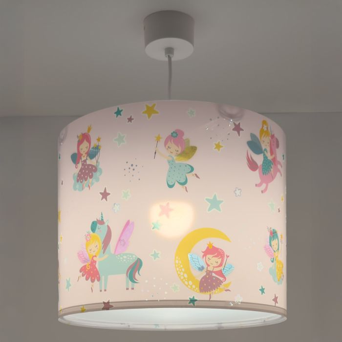 Suspension pour enfants rose en plastique, Fairy