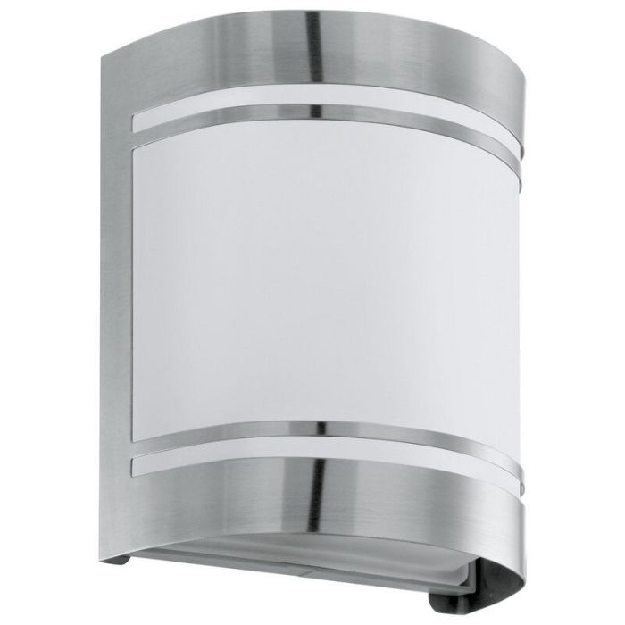 Luminaire extérieur argenté en verre, Aartje, IP44