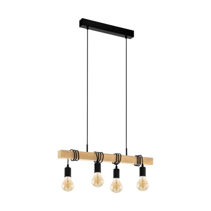 Suspension en bois marronne, Anton