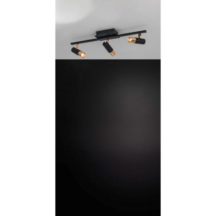 Spot plafond laiton en aluminium, Sherida, 5W, 3000K LED