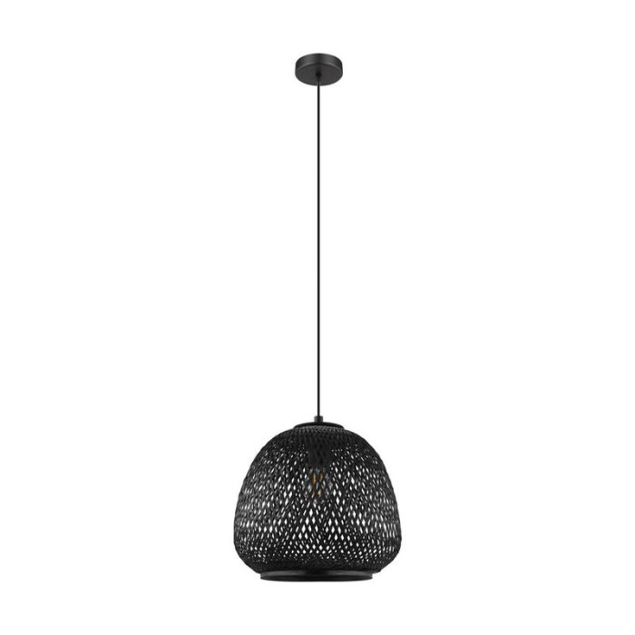 Suspension en bois noire, Nicole