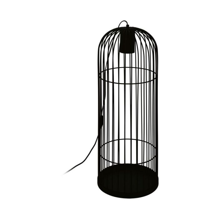 Lampadaire noir en acier, Dunia, avec interrupteur