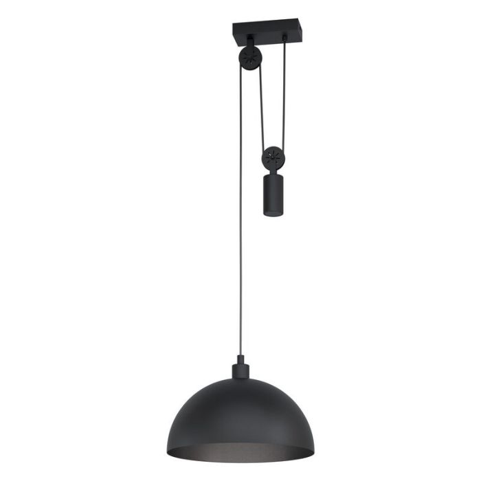 Suspension noire en acier, Yvette
