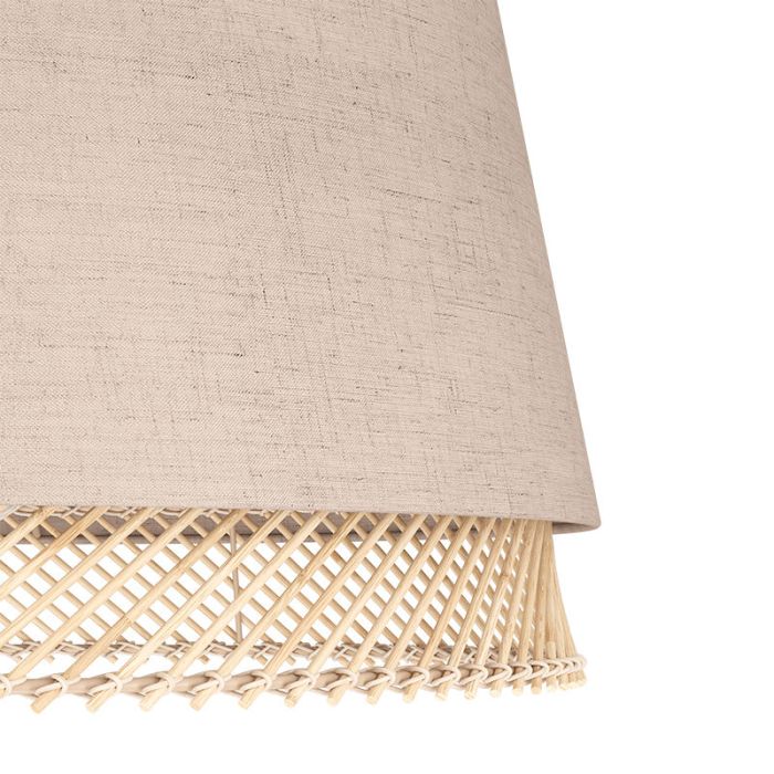 Lampe plafond beige en tissu, Ruby