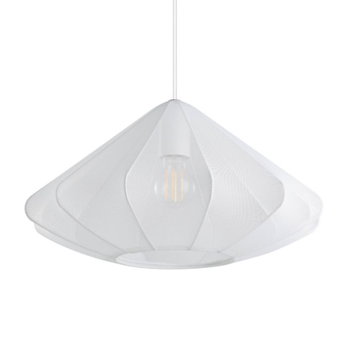 Suspension blanche en acier, Agnese